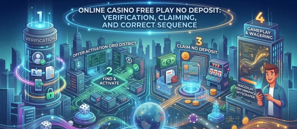 Verification, Claiming, And The Correct Sequence For Online Casino Free Play No Deposit