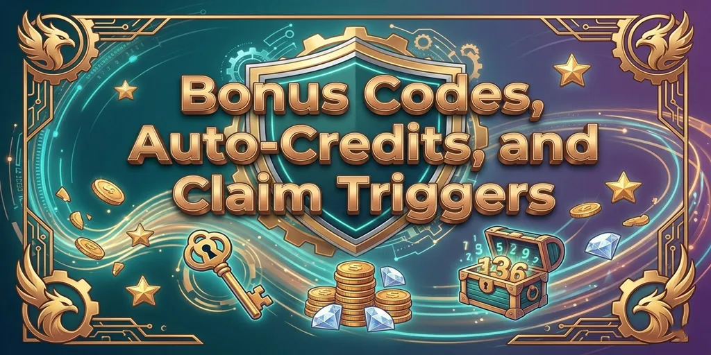 Bonus Codes, Auto-Credits, and Claim Triggers