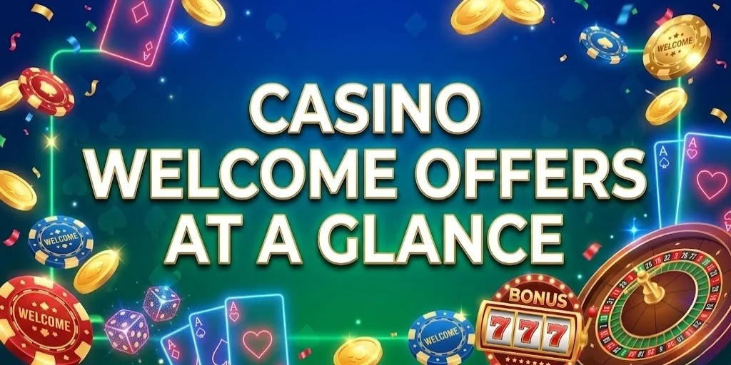 Casino Welcome Offers At A Glance:$700 Free Spin No Deposit
