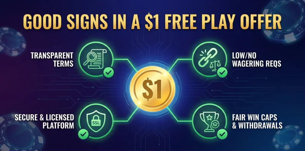 Good Signs In A $1 Free Play Offer
