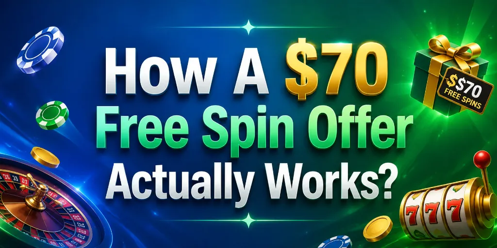 How A $70 Free Spin Offer Actually Works? 