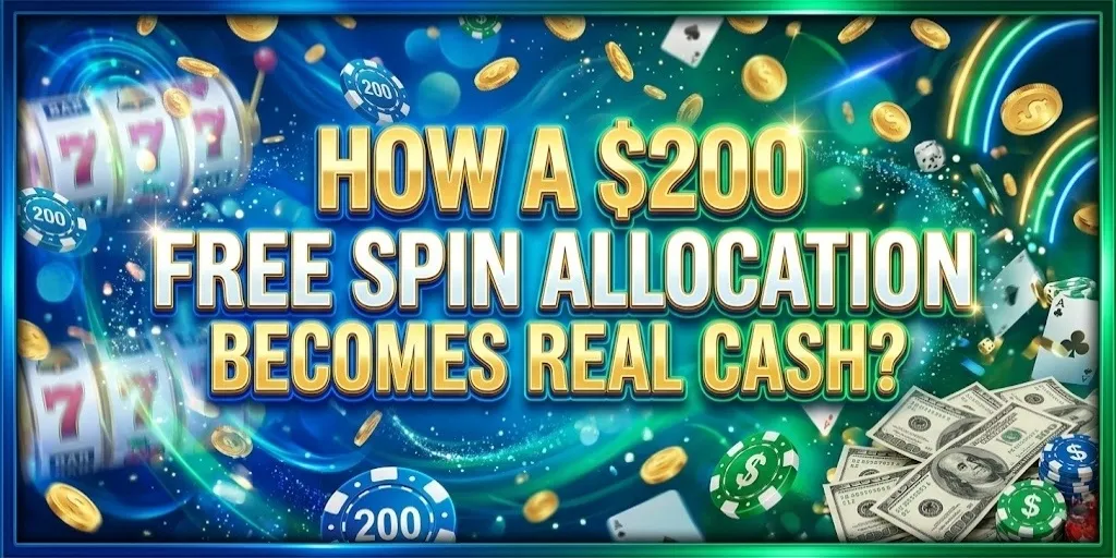 How A $200 Free Spin Allocation Becomes Real Cash?