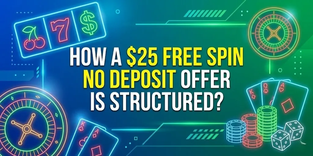 How A $25 Free Spin No Deposit Offer Is Structured?