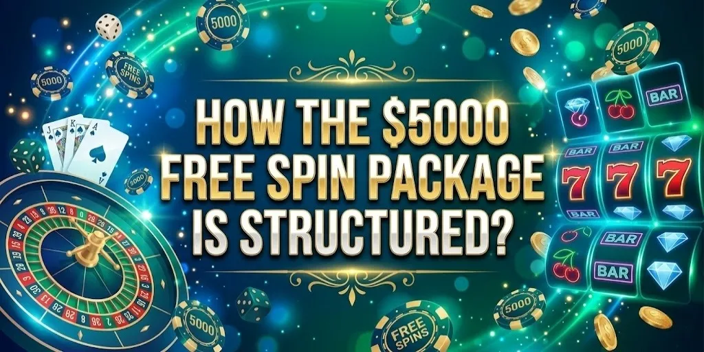How The $5000 Free Spin Package Is Structured?