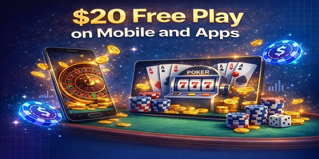 $20 Free Play on Mobile and Apps