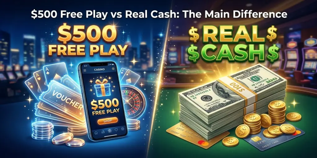 $500 Free Play vs Real Cash The Main Difference
