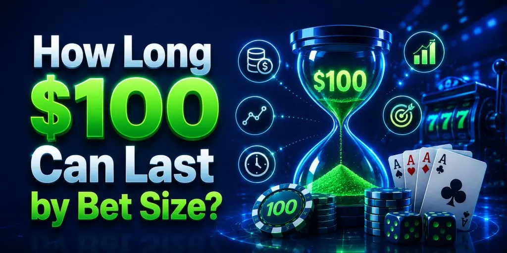 How Long $100 Can Last by Bet Size