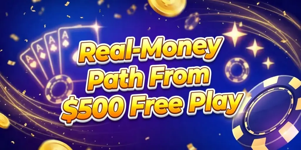 Real-Money Path From $500 Free Play
