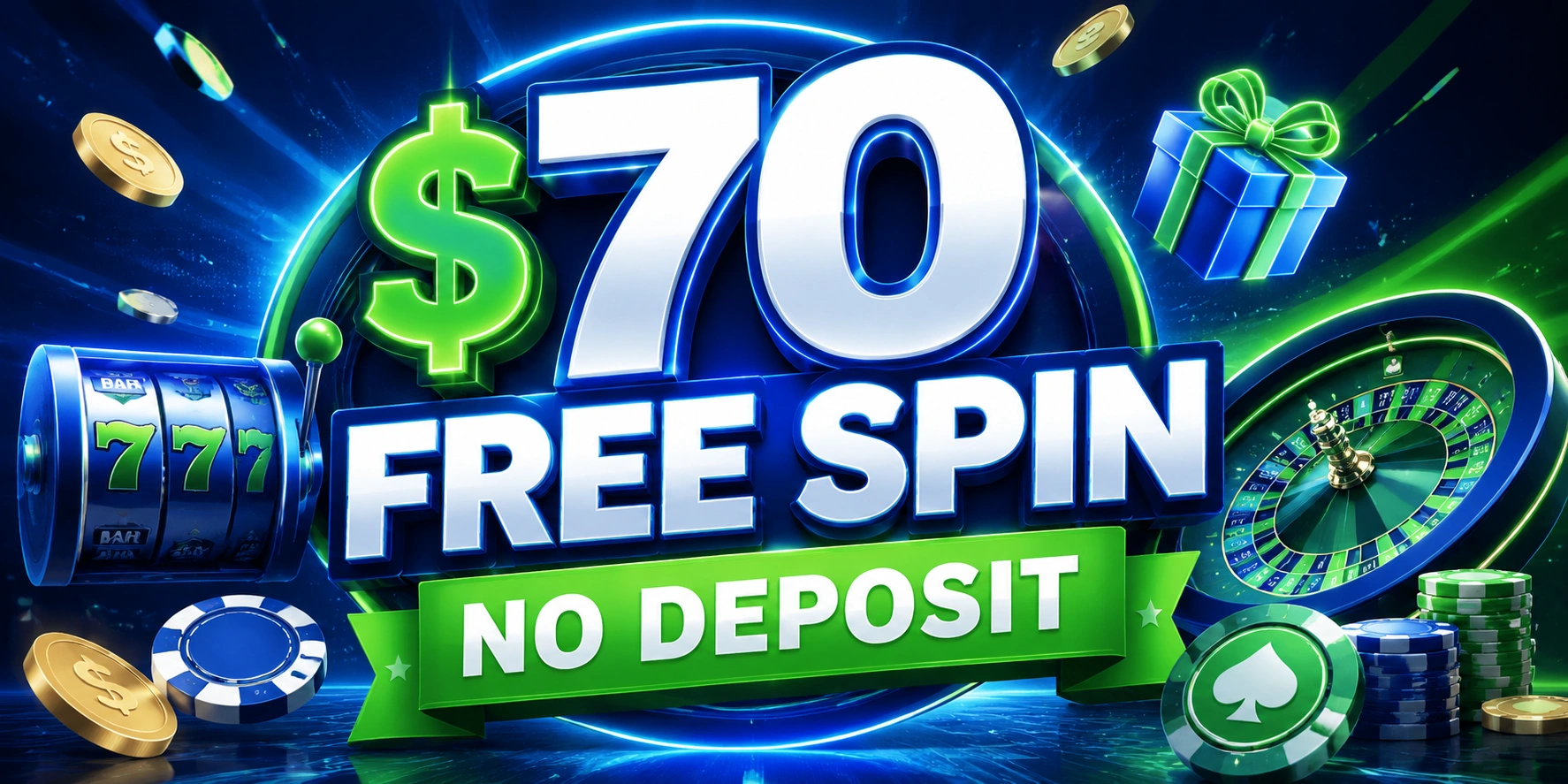 $70 Free Spin No Deposit